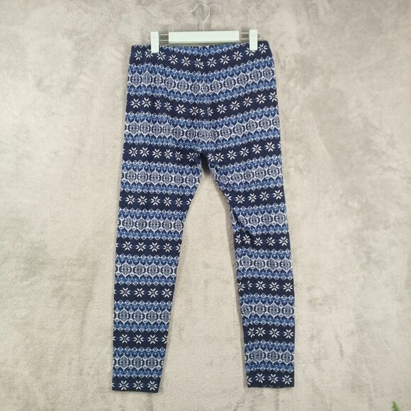 PINK REPUBLIC Holiday Legging Size XL(16-18)Geometric Floral Knit Casual - Picture 8 of 12
